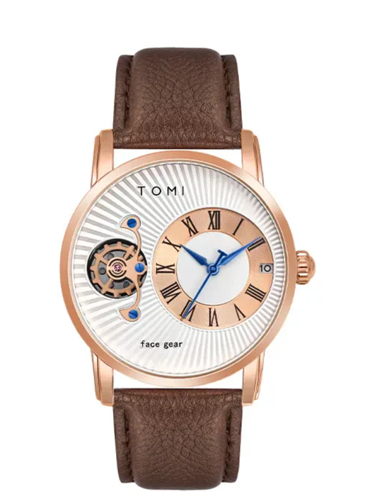 TOMI T-104 Face Gear Dual Strap Top Quality Analog Watch For Men
