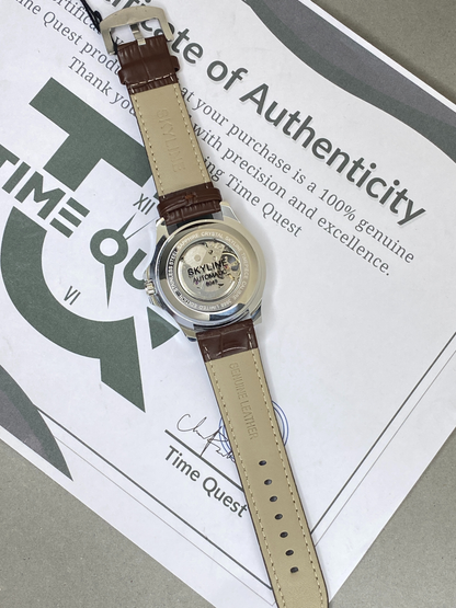 SKYLINE Mechanical Automatic Watch for Men with Rotating Bezel