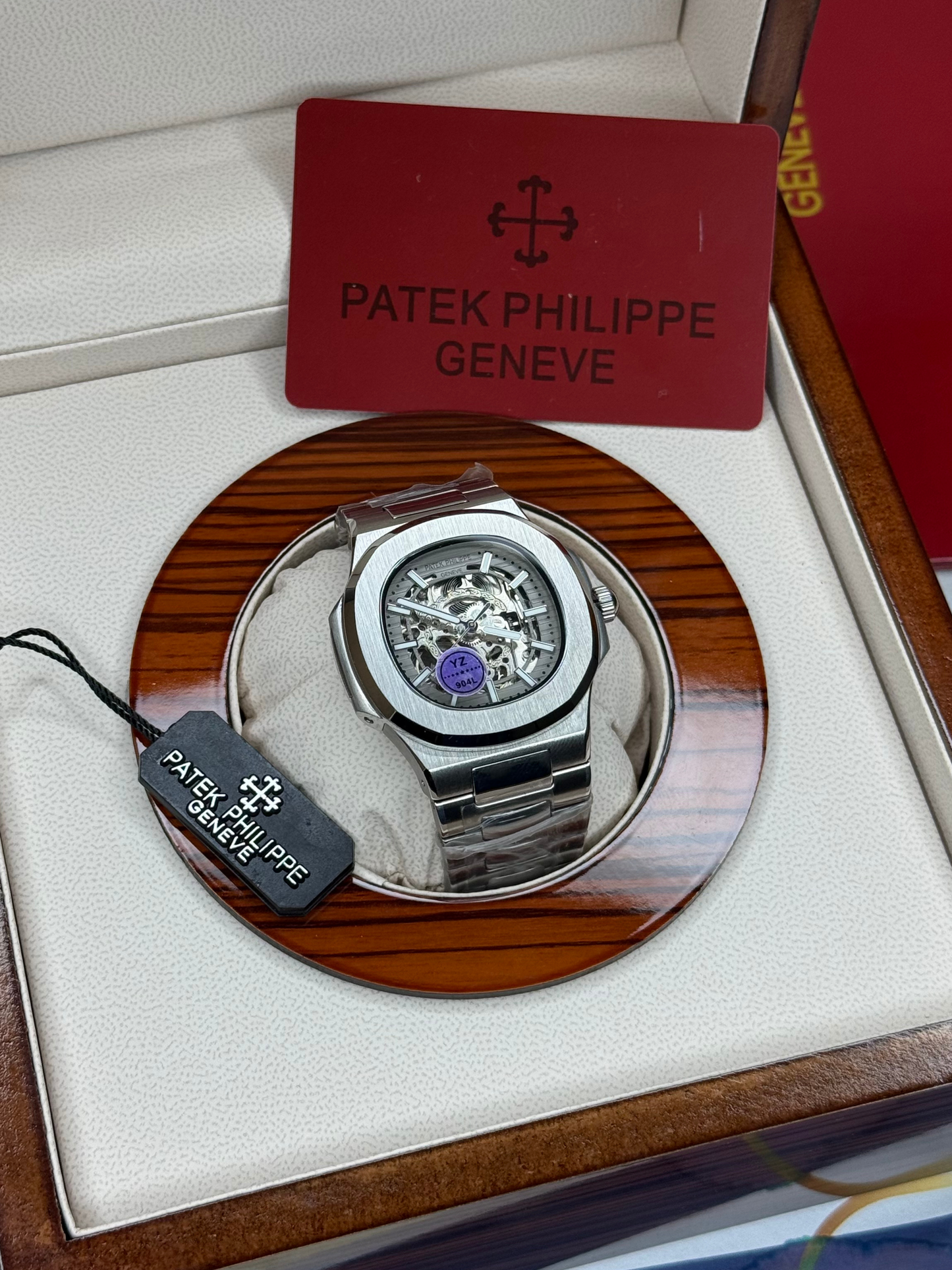 Patek Philippe Automatic Mechanical Chain Watch for Men – Luxury Stainless Steel Timepiece