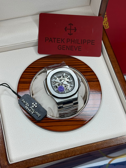 Patek Philippe Automatic Mechanical Chain Watch for Men – Luxury Stainless Steel Timepiece