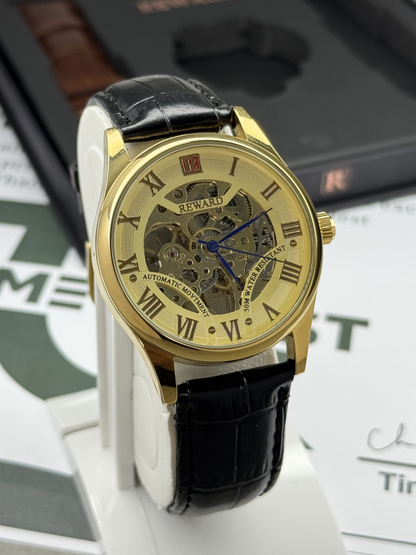REWARD Men's Automatic - Mechanical Movement Watch With Dual Straps