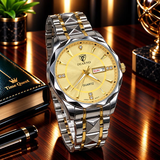 Dearno Prism Design Luxury Chain Watch For Men