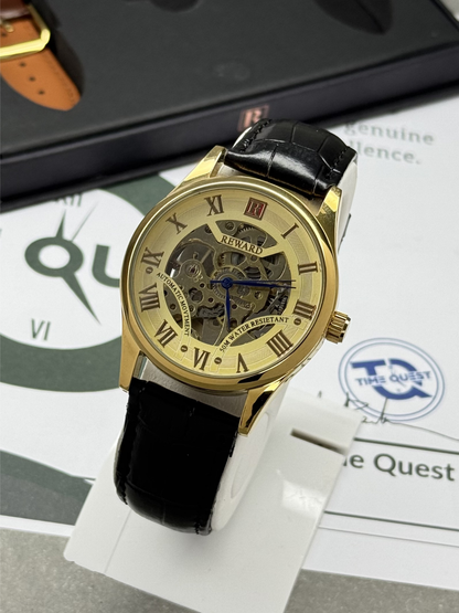 REWARD Men's Automatic - Mechanical Movement Watch With Dual Straps