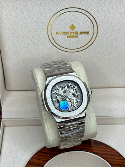 Patek Philippe Automatic Mechanical Chain Watch for Men – Luxury Stainless Steel Timepiece