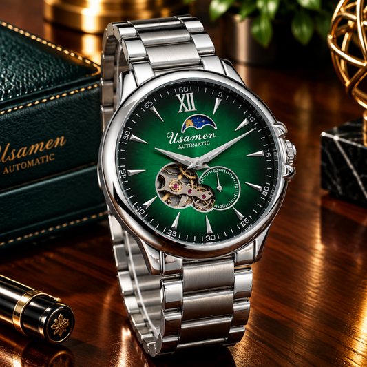 Usamer Premium Quality Automatic Mechanical Movement Chain Watch For Men