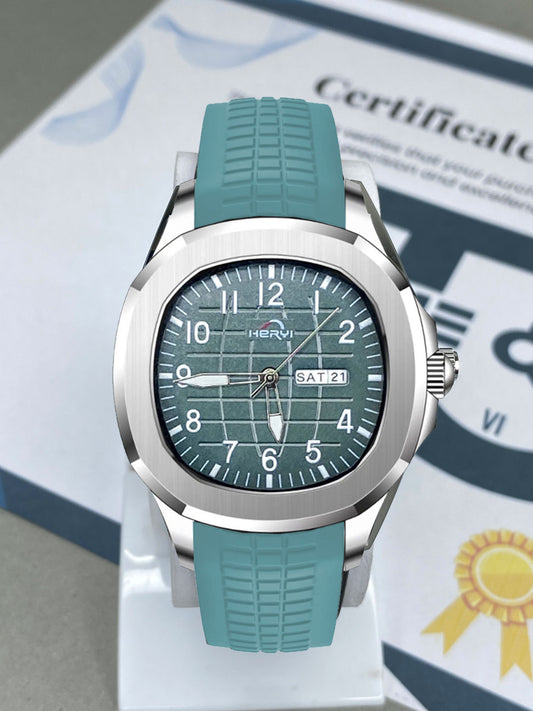 Heyri - Date & Day Silicone Strap Watch