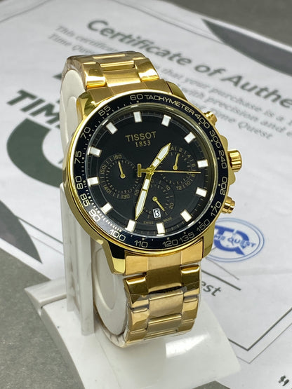 Tis-Chronograph Working Stainless Steel Chain Watch With Date Display For Men