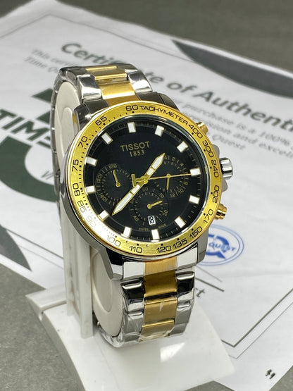 Tis-Chronograph Working Stainless Steel Chain Watch With Date Display For Men