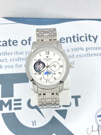 FNGEEN 1853 Analog Time Stainless steel Chain Watch For Men