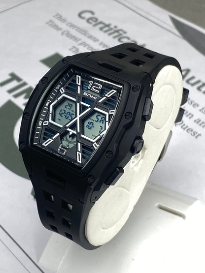 BNMI-5009G Curvex Shape Dial Digital Display Sports Watch For Men