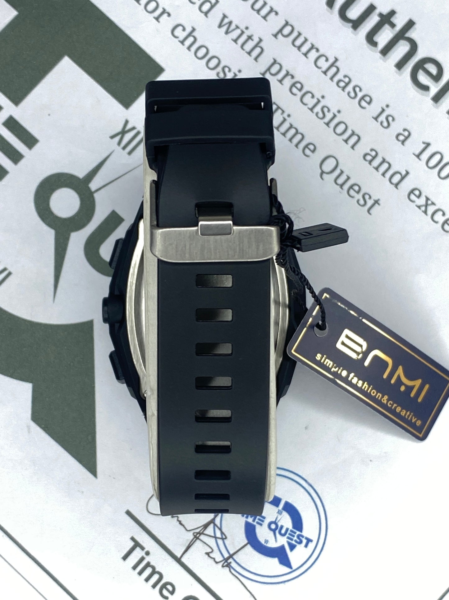 BNMI-5009G Curvex Shape Dial Digital Display Sports Watch For Men