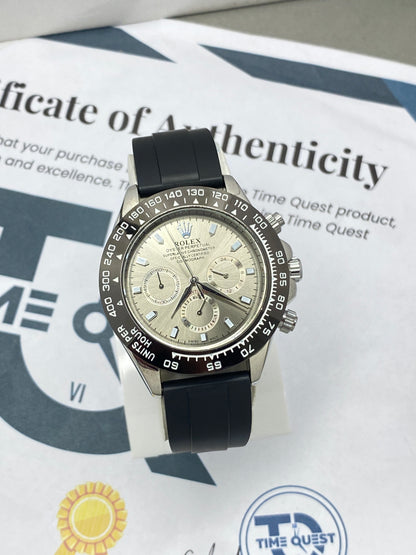 RLX Oyster Swiss-Made Chronograph Watch with Rotatable Bazel For Men