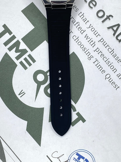 Diamond Blue Luxury Design Octagonal Dial Silicone Straps Watch For Men