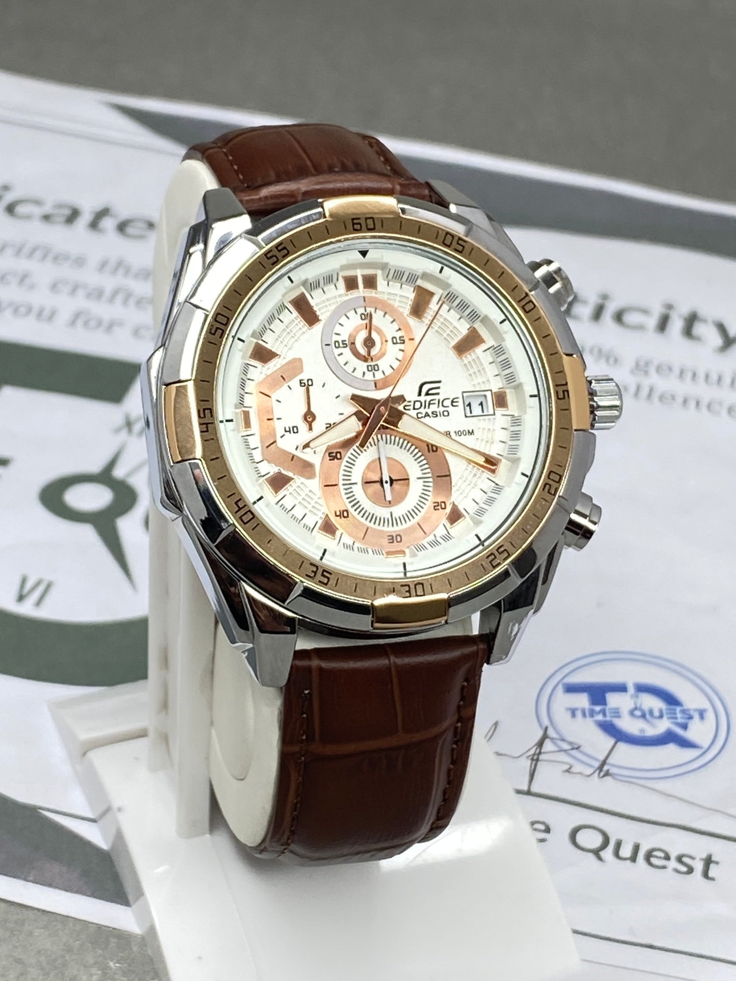 EDFICE Premium Chronograph Working Dial Analog Quartz Movement Straps Watch For Men
