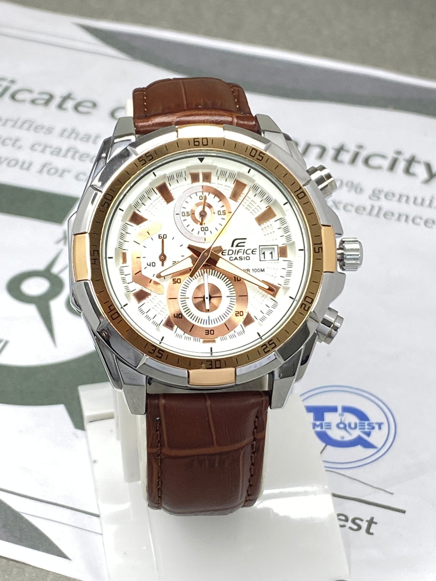 EDFICE Premium Chronograph Working Dial Analog Quartz Movement Straps Watch For Men