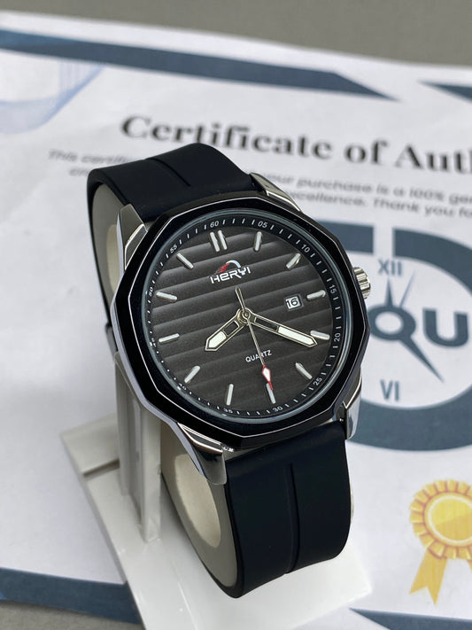 Heyri - Magnetic Master Lock & Silicone Rubber Straps Watch