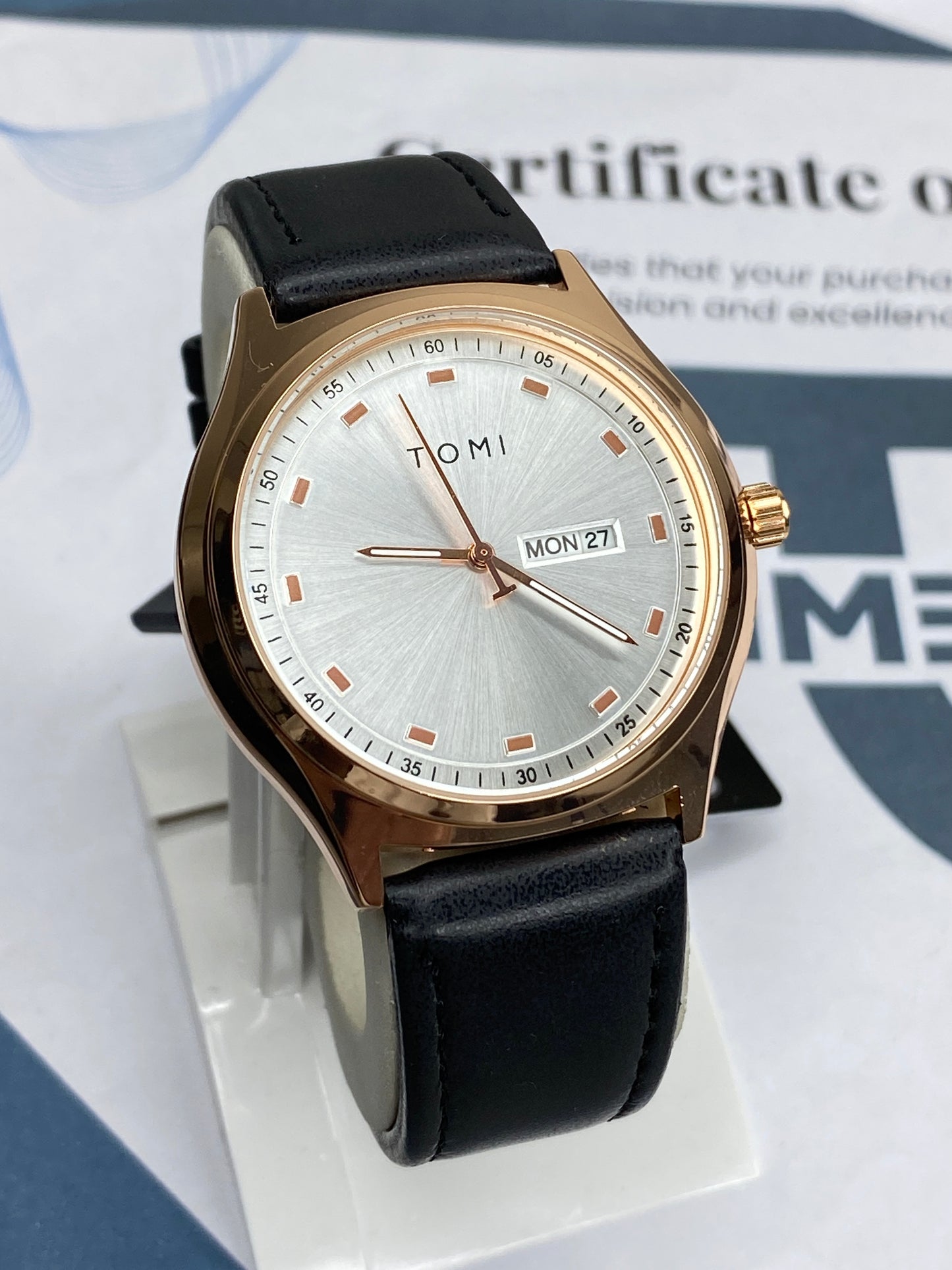 Tomi T-030 Date & Day Strap Men's Watch