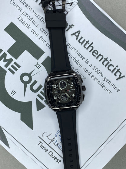 GASRTO Curvex Shape Dial Analog Sports Watch With Date Display and Durable Straps