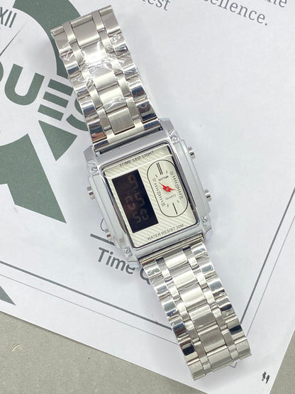 MATTURI Dual Time Multi Functional Stainless Steel Made Watch For Men