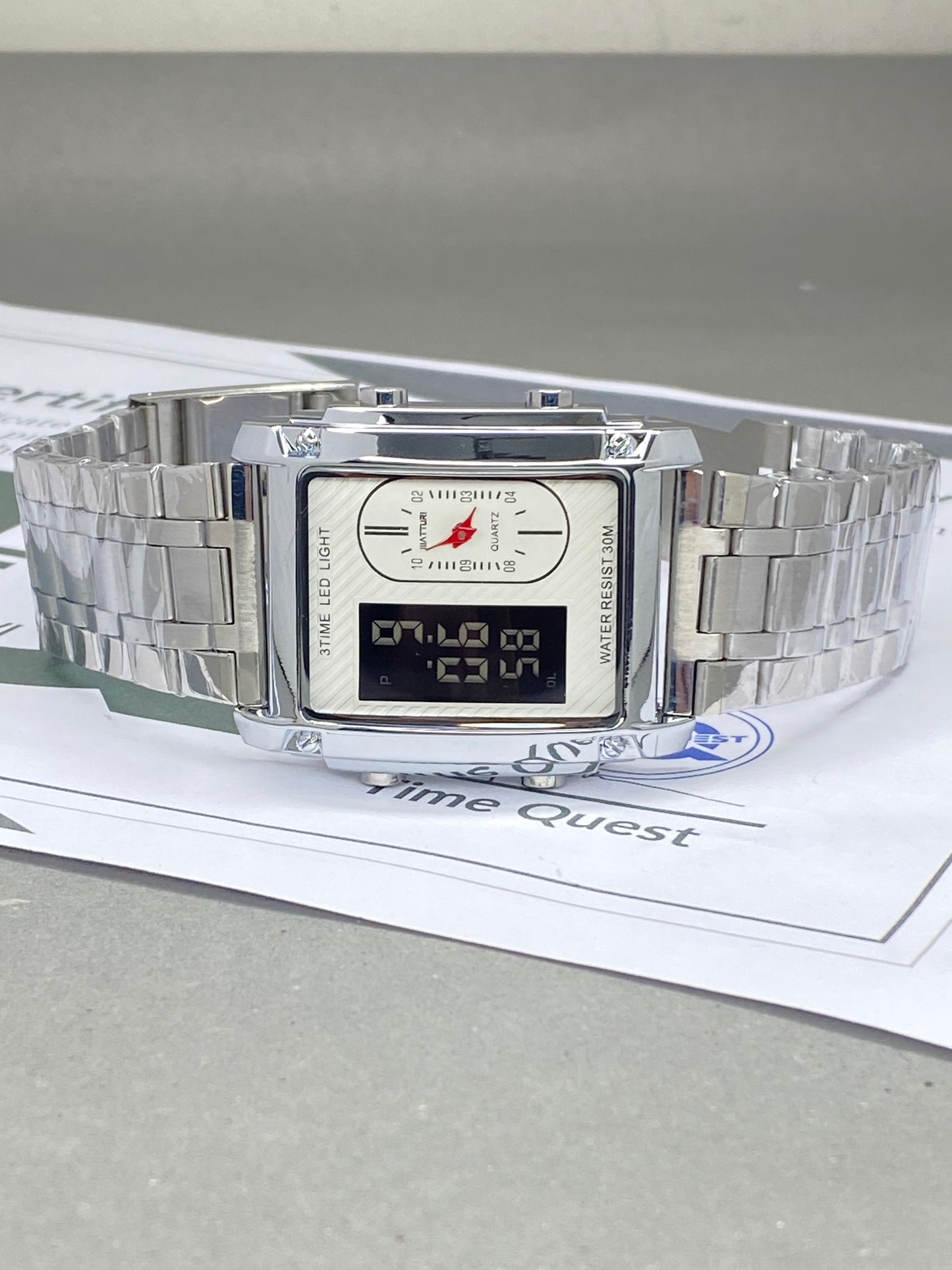 MATTURI Dual Time Multi Functional Stainless Steel Made Watch For Men