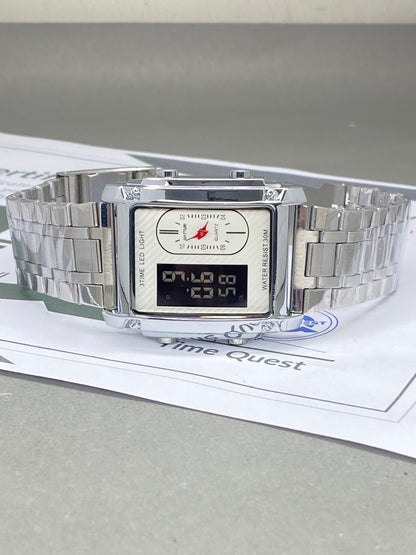 MATTURI Dual Time Multi Functional Stainless Steel Made Watch For Men