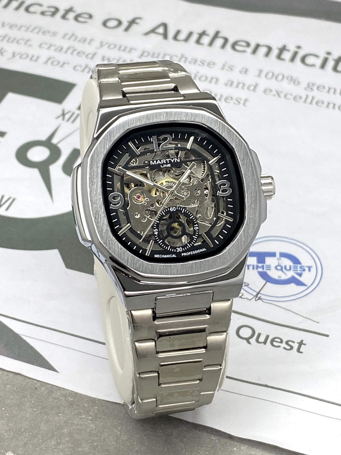 Martyn Line Automatic - Mechanical Movement Stainless Steel Chain Watch