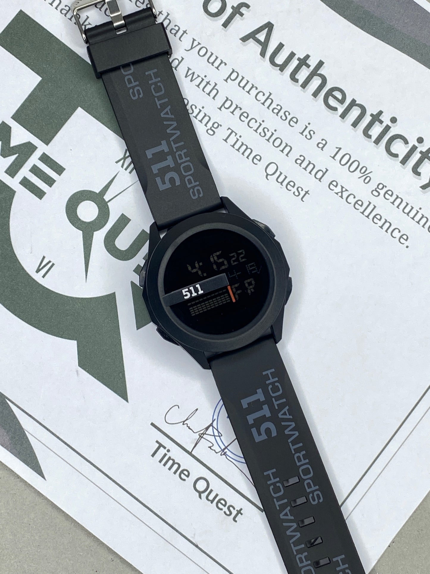 Men's Digital Display Round Dial Multifunctional Sports Watch