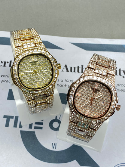 PP - Iced Out Self Winding Luxury Chain Watch