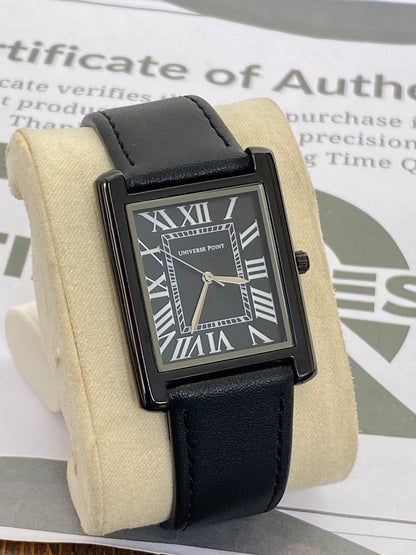 UNIVERSE POINT Luxury Rectangular Dial Straps Watch for Men - Tank Series