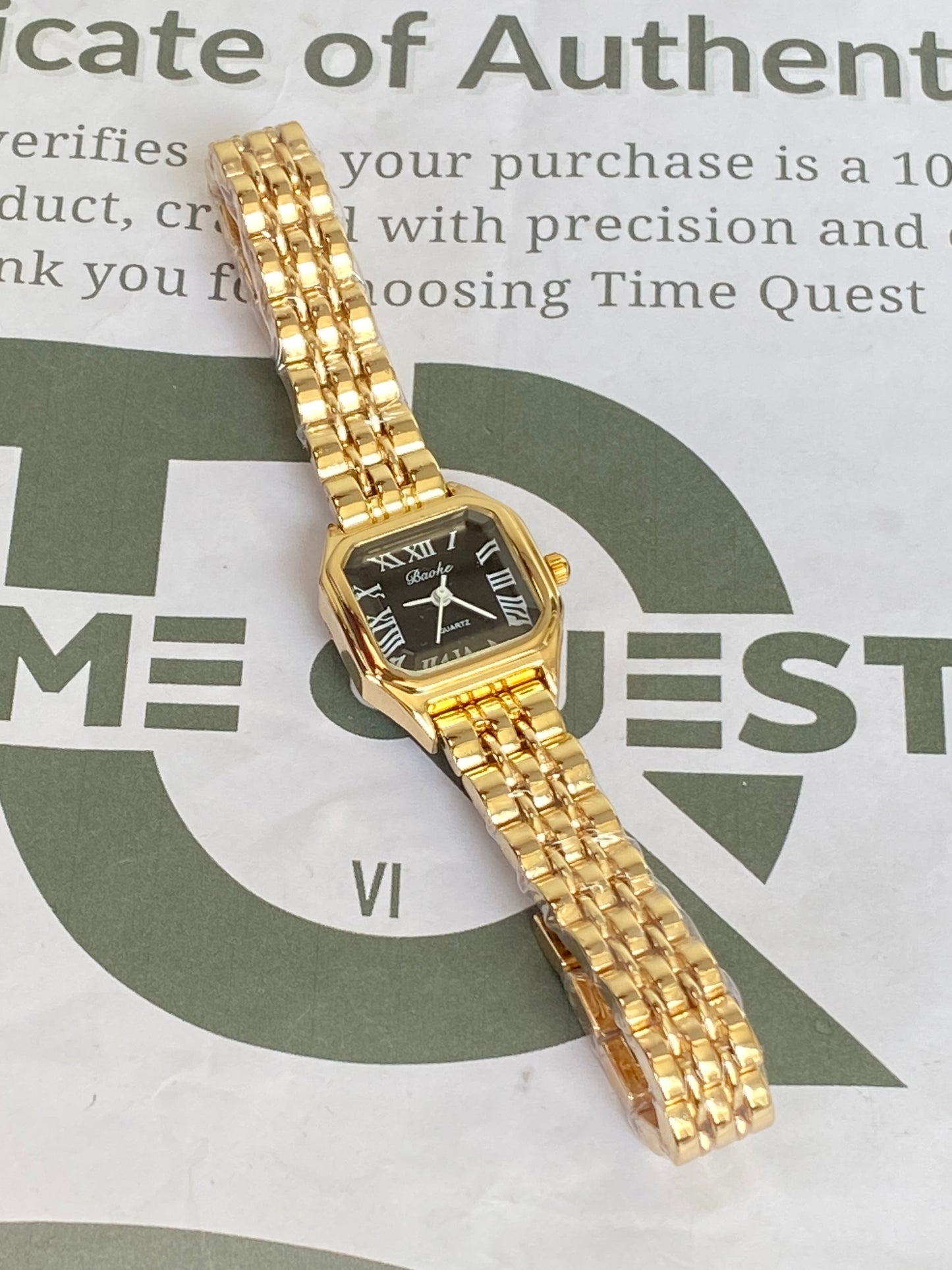 Baoki Classic Square Dial Stainless Steel Watch for Ladies – Perfect Gift Choice