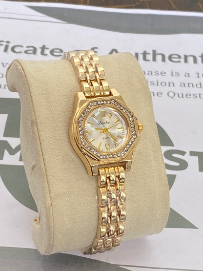 Baoki Premium Octagonal Dial Chain Watch for Women with Luxury Stainless Steel Design