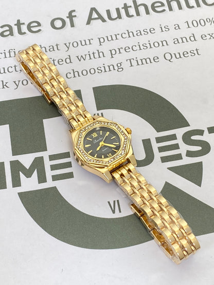 Baoki Premium Octagonal Dial Chain Watch for Women with Luxury Stainless Steel Design