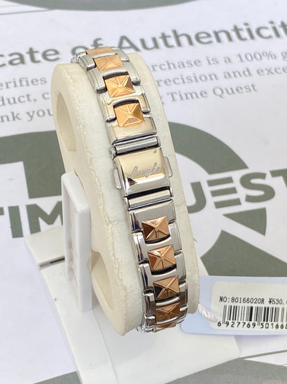Longbo Stylish Round Dial Ladies Watch With Date & Day – Elegant Steel Chain Design