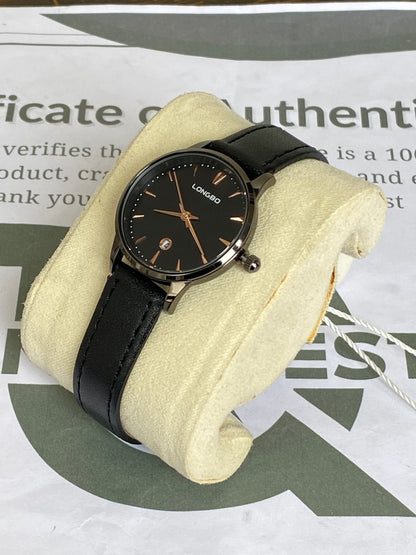 Longbo Round Dial Ladies Straps Watch With Date Display - An Elegant Gift For Her