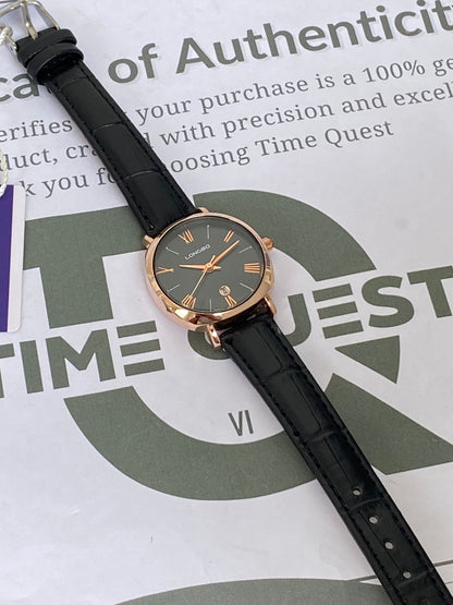 Longbo Luxury Analog Quartz Movement Ladies Straps Watch With Date Display - An Elegant Choice For Her