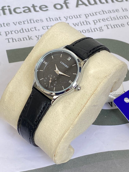 Longbo Round Dial Ladies Down Second Straps Watch - A Perfect Choice For Her
