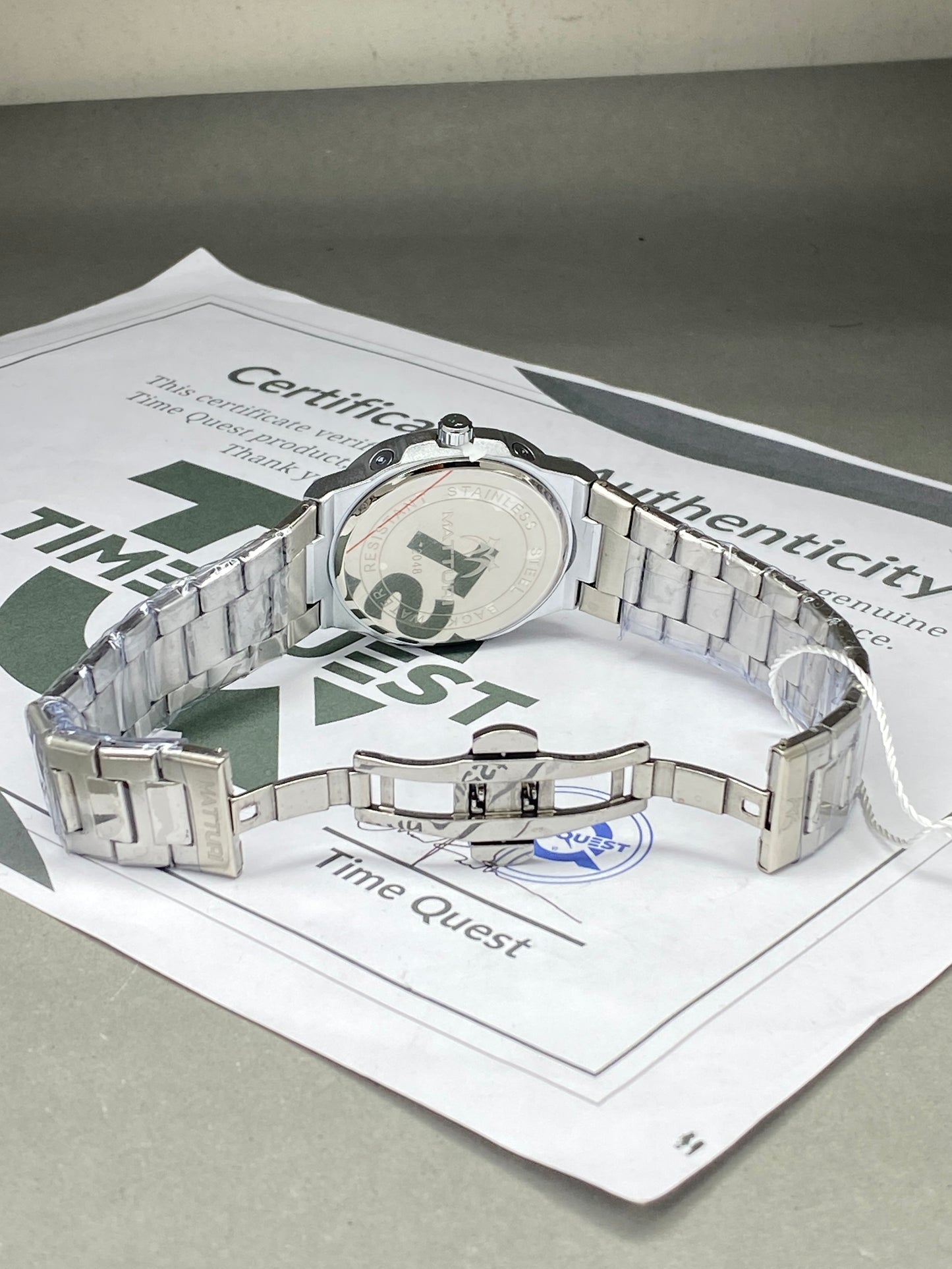 MATTURI Men’s Luxury Chronograph Working Stainless Steel Chain Watch With Date Display