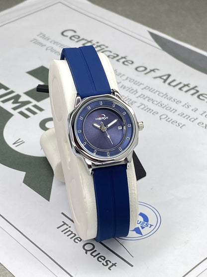 Heyri Ladies Octagonal Dial Analog Quartz Watch with Silicone Strap and Magnetic Lock – A Perfect Gift for Her