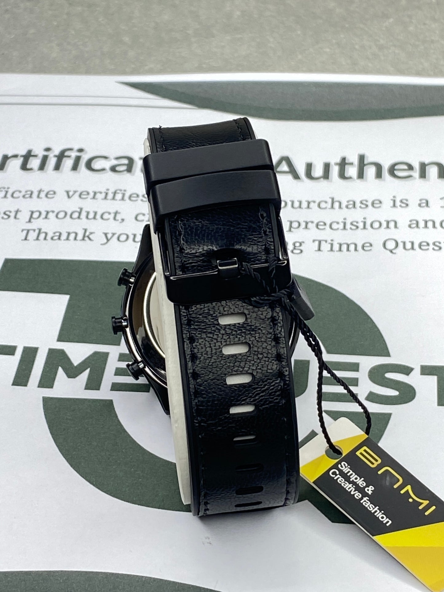 BNMI Digital Display Round Dial Multi-Functional Straps Watch For Men
