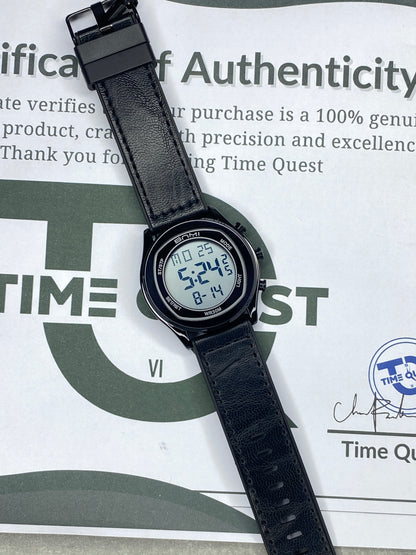 BNMI Digital Display Round Dial Multi-Functional Straps Watch For Men