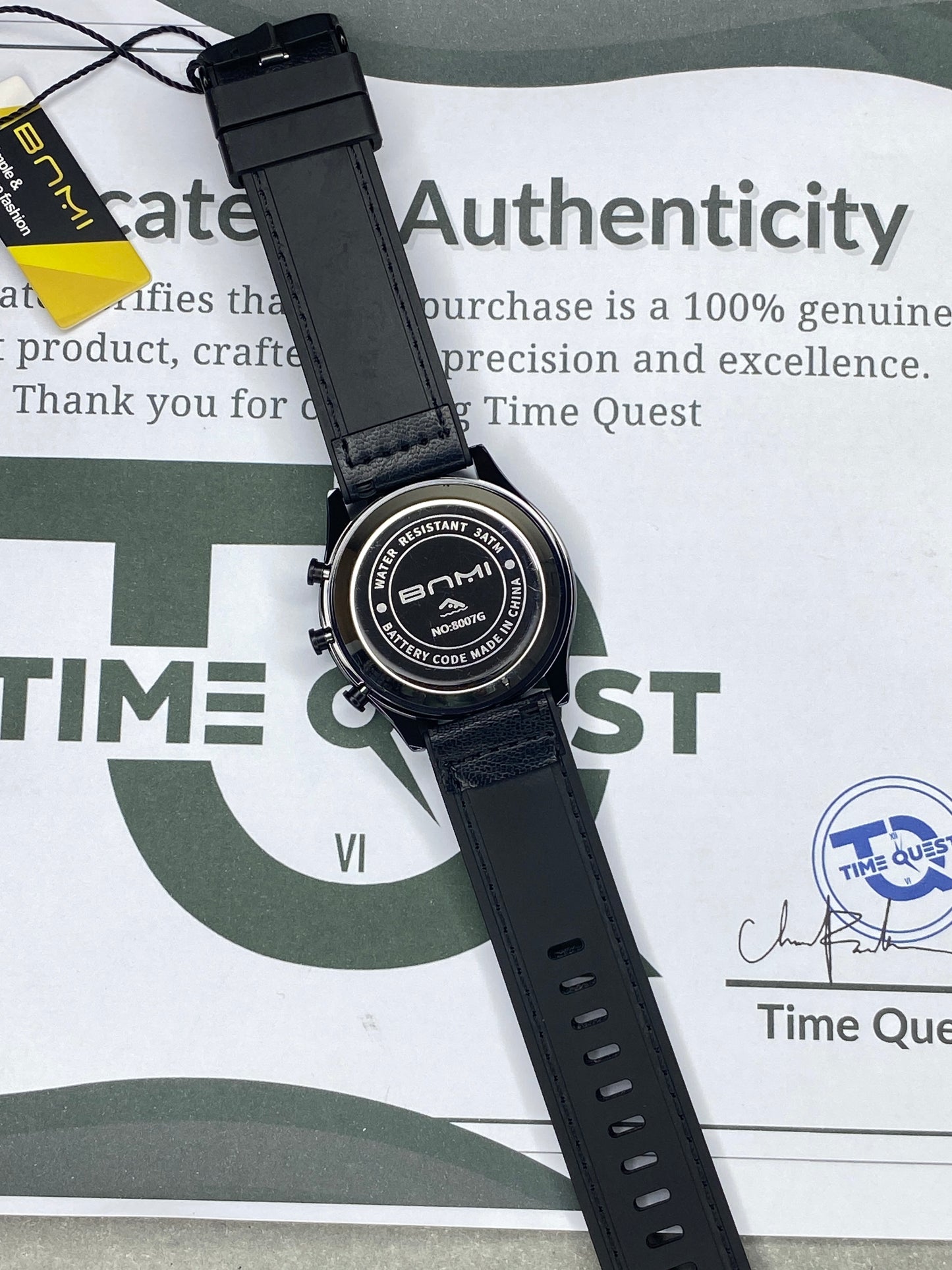BNMI Digital Display Round Dial Multi-Functional Straps Watch For Men