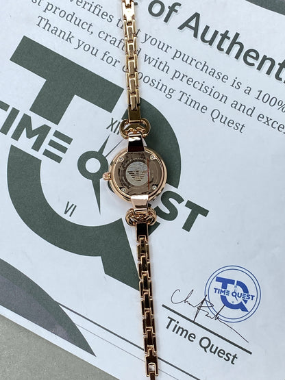 Luxury Round Dial Analog Display Stainless Steel Chain Watch for Ladies – A Perfect Gift for Her