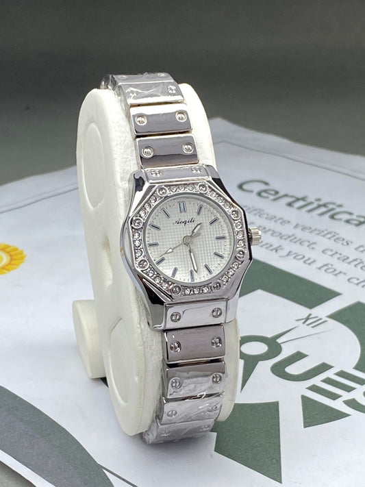AOQILI Luxury Octagonal Dial Stainless Steel Ladies Watch – An Perfect Gift for Her