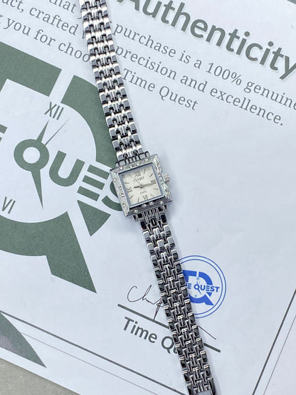 CEIQNY Luxury Square Dial Stainless Steel Chain Watch for Ladies – An Elegant Gift for Her