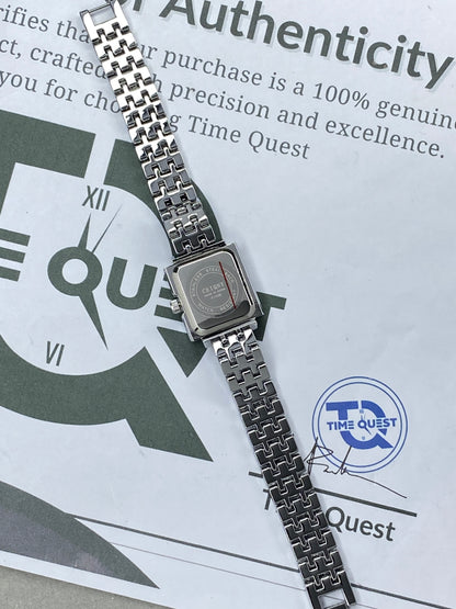 CEIQNY Luxury Square Dial Stainless Steel Chain Watch for Ladies – An Elegant Gift for Her