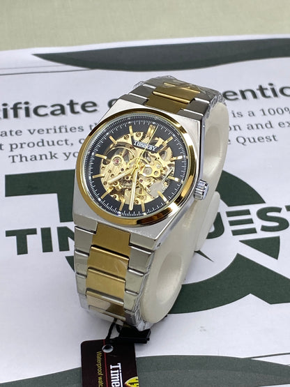 Time Key Luxury Automatic Mechanical Movement Stainless Steel Chain Watch