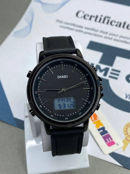 SKMEI 1652 Dual Time Straps Watch For Men