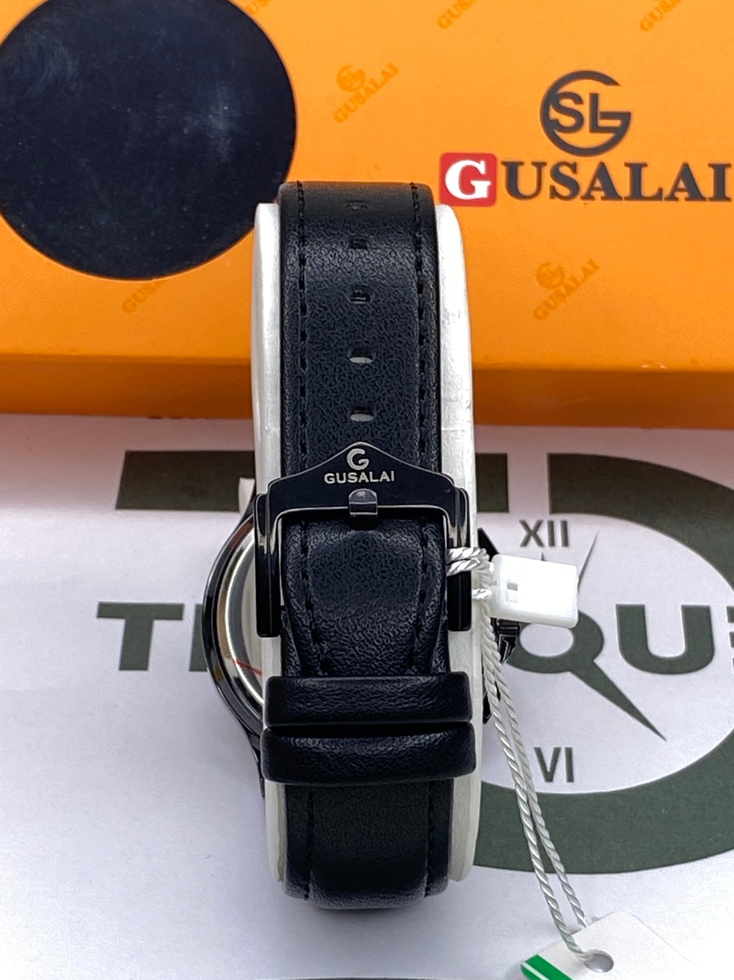 Gusalai Men’s Elegant Multifunctional Digital Watch with Round Dial & Durable Straps
