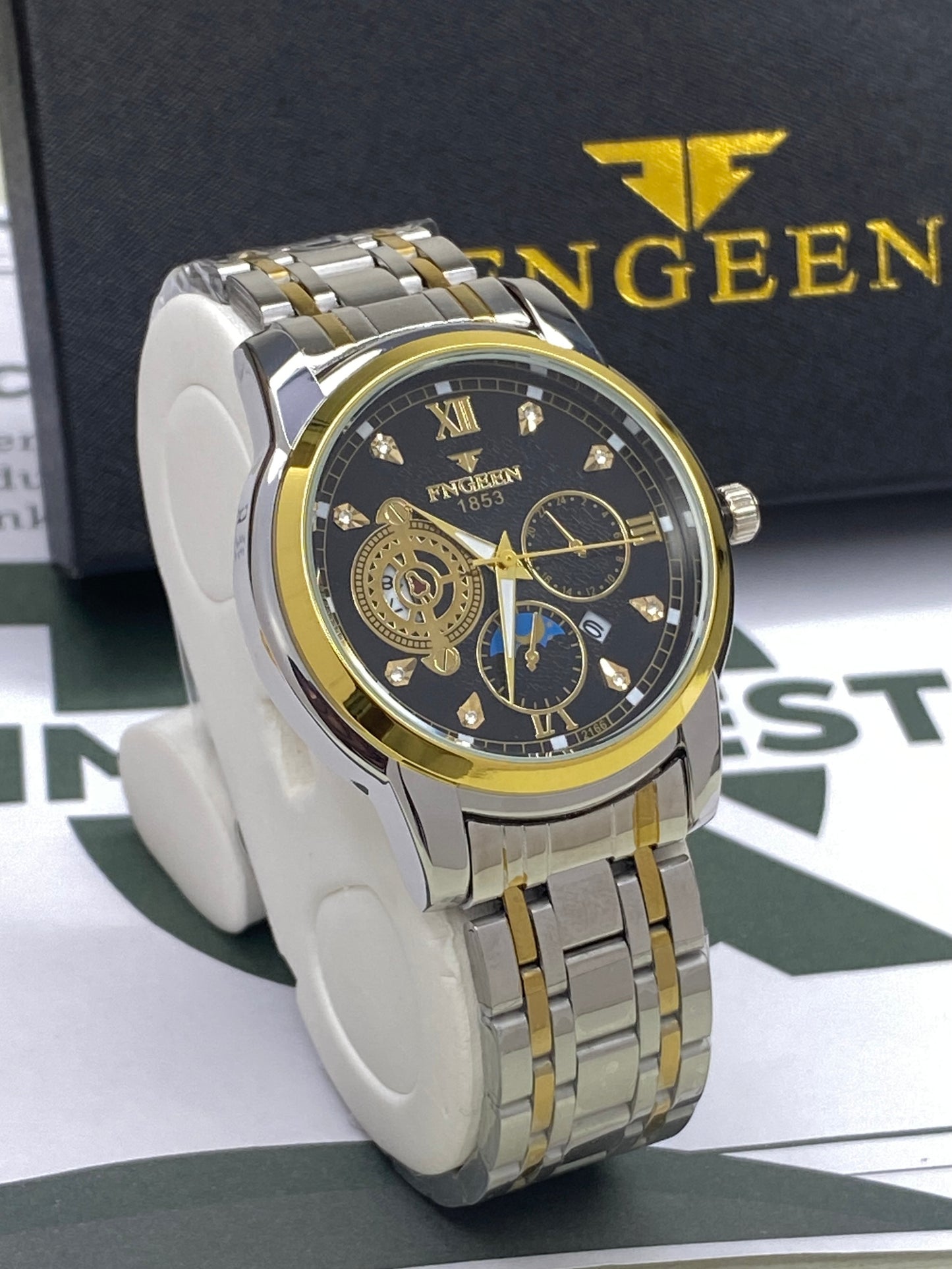 FNGEEN 1853 Analog Time Stainless steel Chain Watch For Men