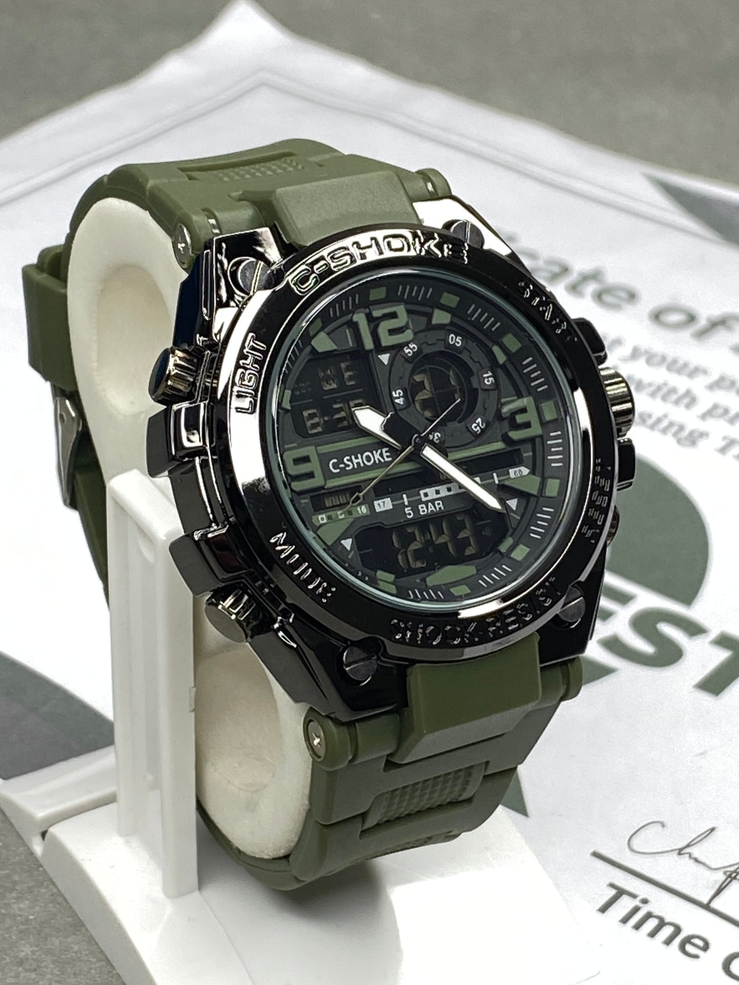GSTW-300 Metal-Body Dual Time Sports Watch